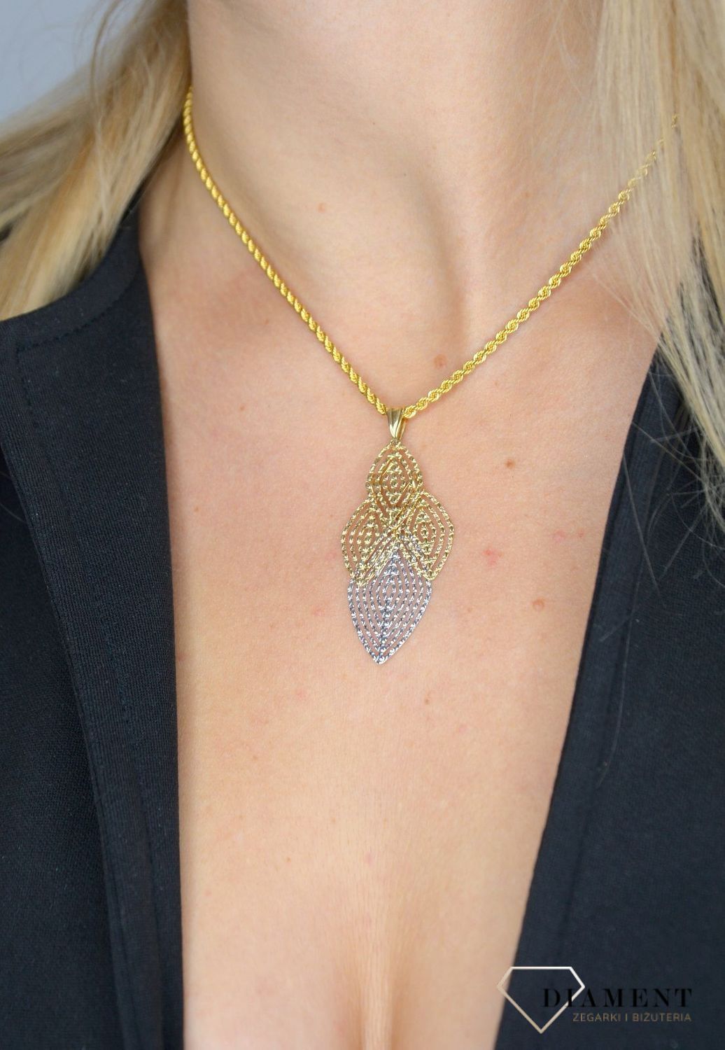 Złoty łańcuszek 585 o szerokości 2,5 mm DIA-LAN-1158-585 2,5mm.jpg